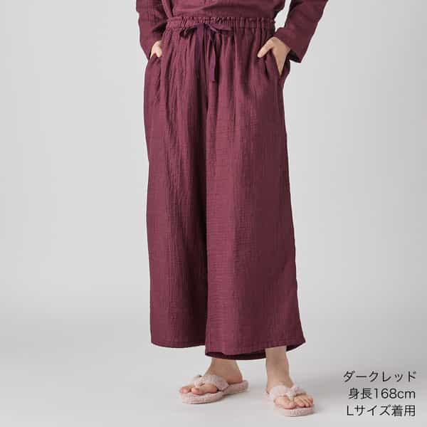 マシュマロガーゼレディースワイドパンツ 上下別売り
