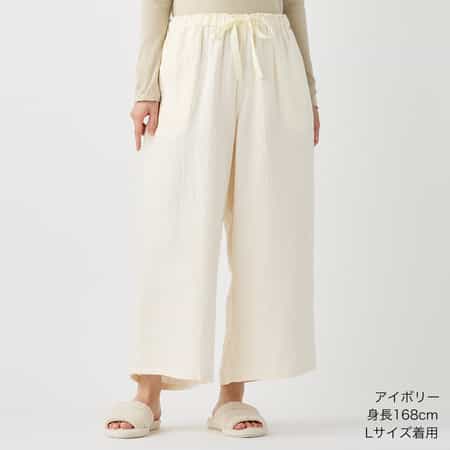 マシュマロガーゼレディースワイドパンツ 上下別売り