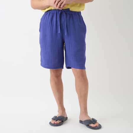 クレープガーゼ ベーシック メンズハーフパンツ