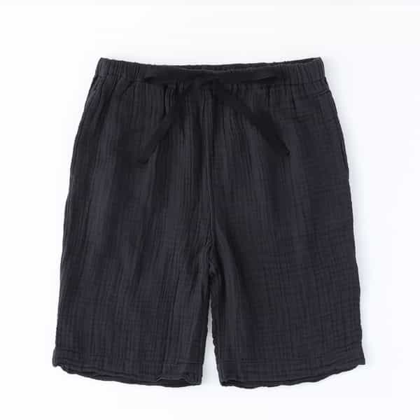 クレープガーゼメンズハーフパンツ