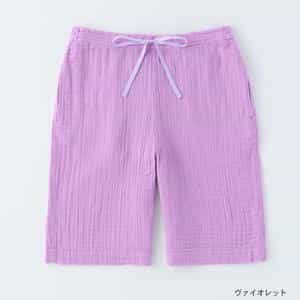 クレープガーゼレディスハーフパンツ
