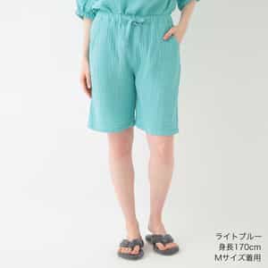 クレープガーゼ ベーシックレディスハーフパンツ