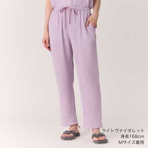 【2025年春夏 新色追加】クレープガーゼレディスパジャマパンツ 上下別売