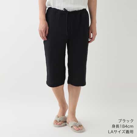 クレープガーゼ メンズミドルパンツ