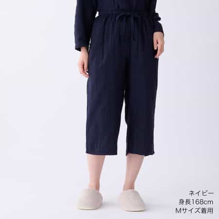 【値下げ】マシュマロガーゼ ベーシッククロップドパンツ