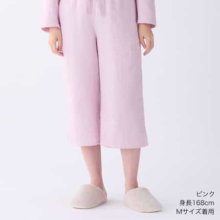 【値下げ】マシュマロガーゼ ベーシッククロップドパンツ