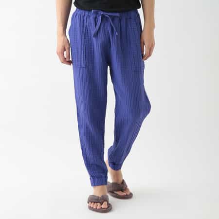 クレープガーゼ メンズジョガーパンツ