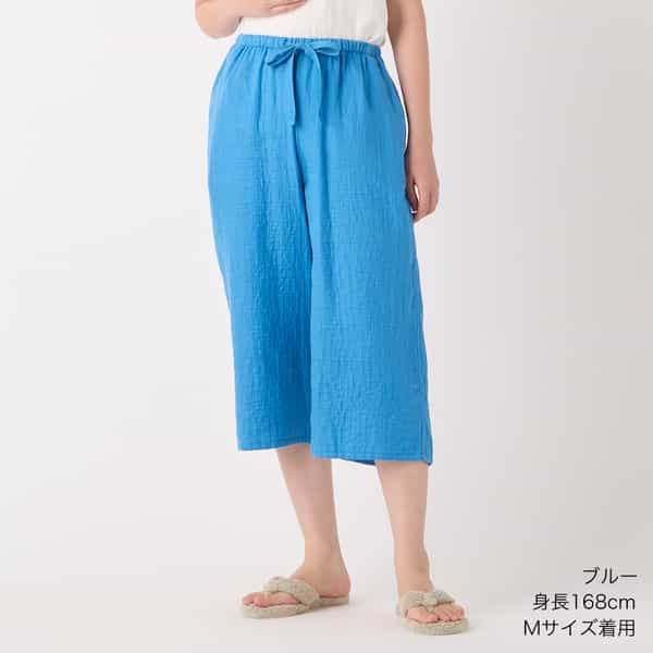 マシュマロガーゼベーシッククロップドパンツ