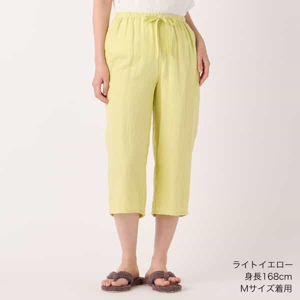 マシュマロガーゼベーシッククロップドパンツ