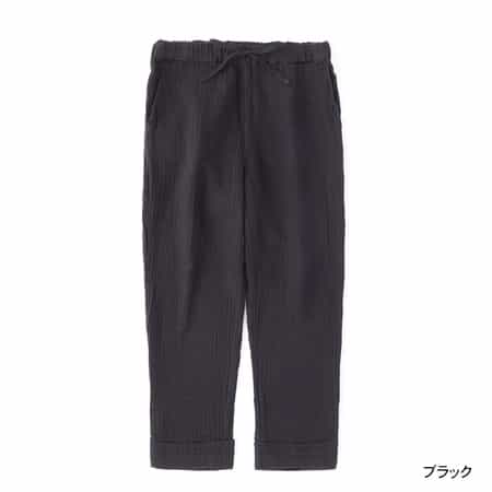 クレープガーゼテーパードパンツ（RBS16297）-UCHINO relax-women