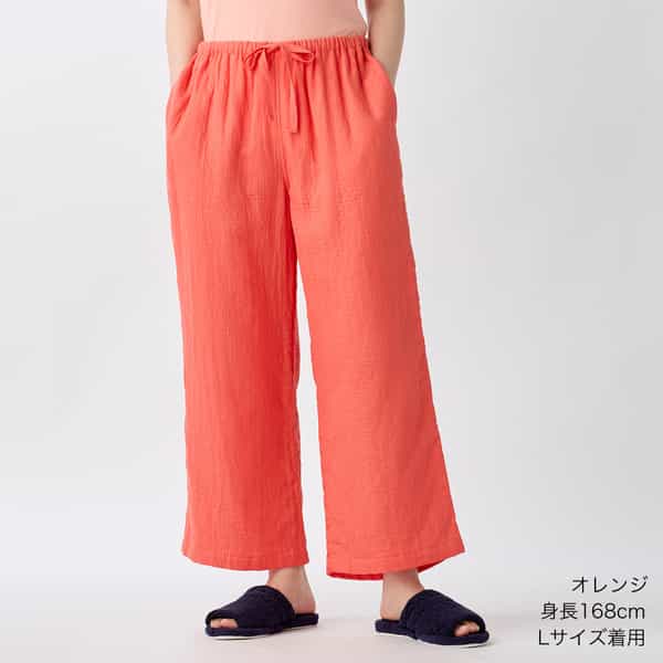 マシュマロガーゼレディスストレートパンツ