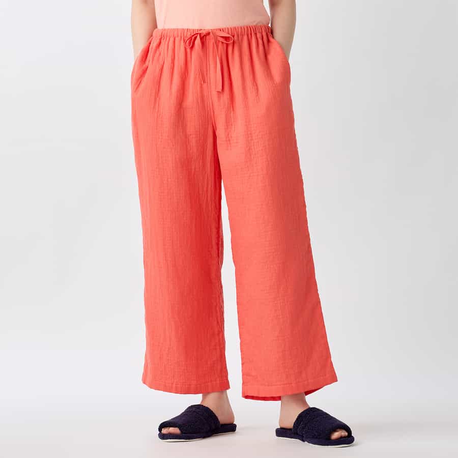 マシュマロガーゼレディスストレートパンツ