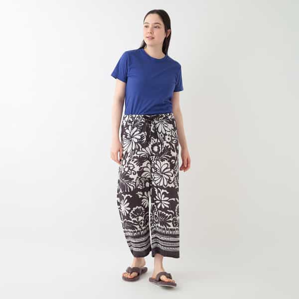 クレープガーゼ バティックパンツ