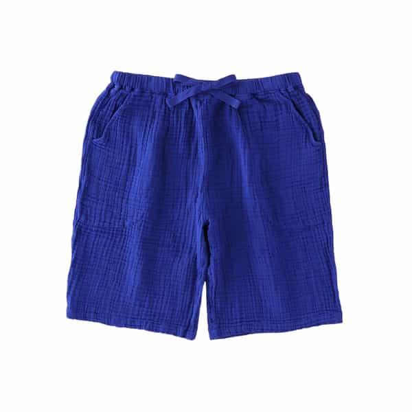 クレープガーゼメンズハーフパンツ