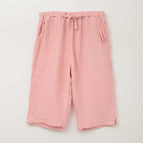 クレープガーゼ　メンズクォーターパンツ