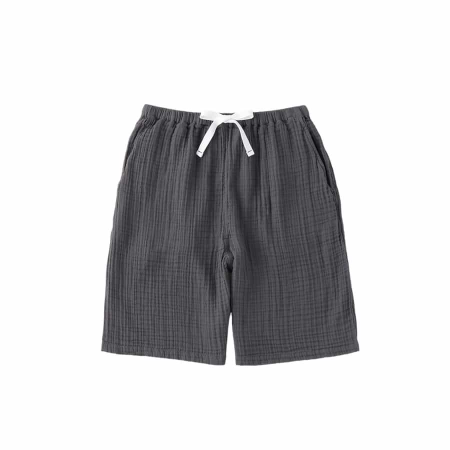 クレープガーゼ メンズハーフパンツ（RBS78636）-UCHINO-men