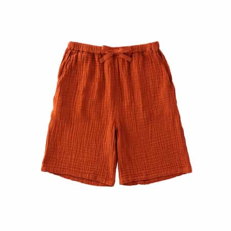 クレープガーゼ メンズハーフパンツ