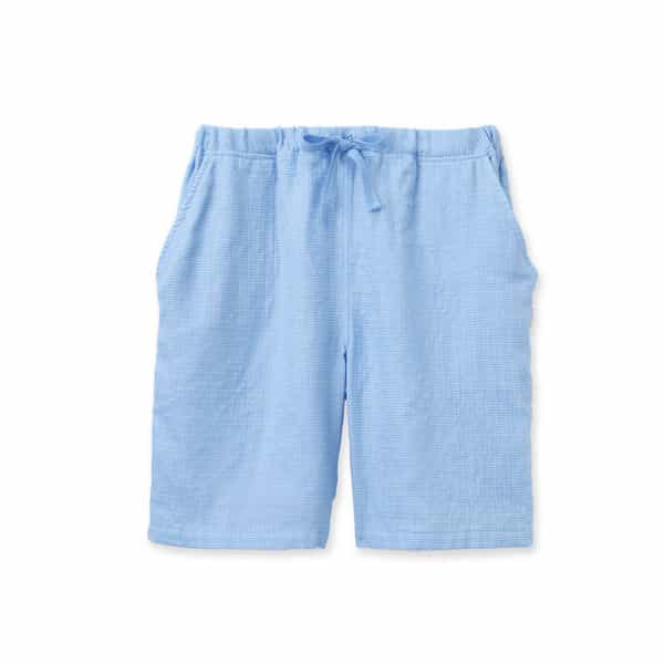 マシュマロガーゼギンガムチェックメンズハーフパンツ