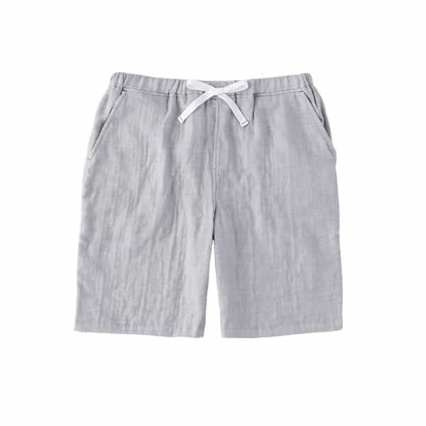 マシュマロガーゼシャンブレー メンズハーフパンツ