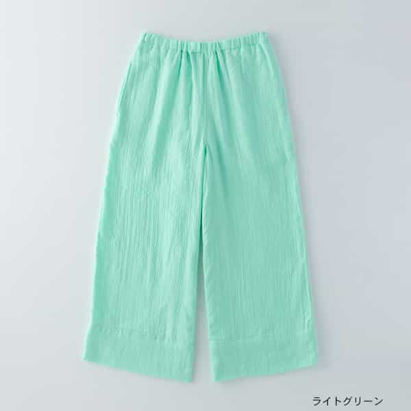 マシュマロガーゼ レディスクロップドパンツ