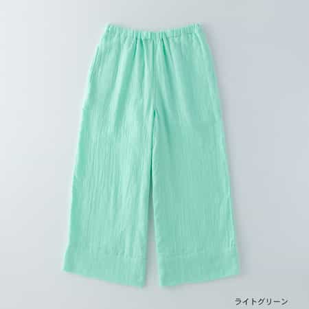 マシュマロガーゼ レディスクロップドパンツ（RBZ16710）-UCHINO