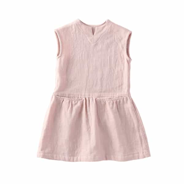 マシュマロガーゼギャザーキッズワンピース 130cm 140cm