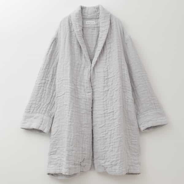 マシュマロワッフルガーゼショールカラーカーディガン ユニセックス