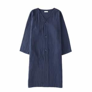 マシュマロワッフルガーゼライト ロングカーディガン ユニセックス