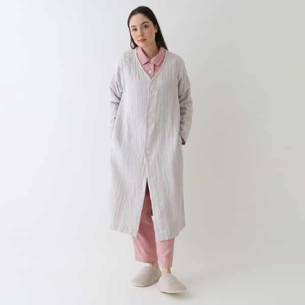 マシュマロワッフルガーゼライト ロングカーディガン ユニセックス