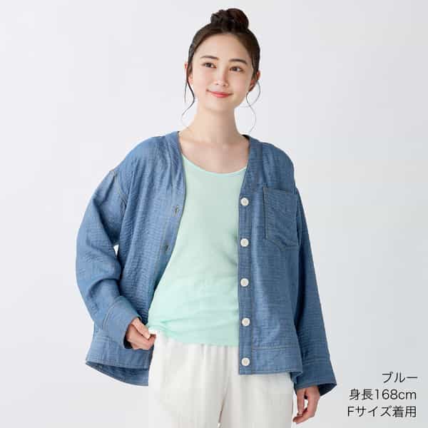 マシュマロデニムガーゼ レディスジャケット