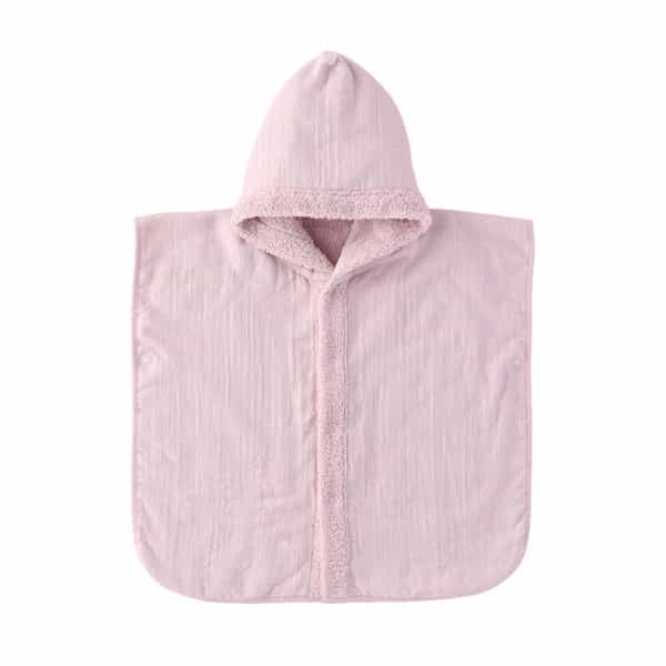 【再値下げ】マシュマロガーゼ＆パイルカラーポンチョ 90cm