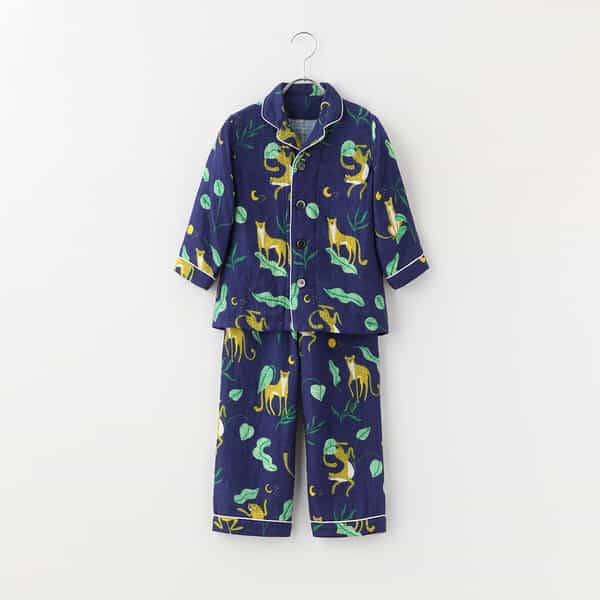 マシュマロガーゼ チーターキッズパジャマ 110cm