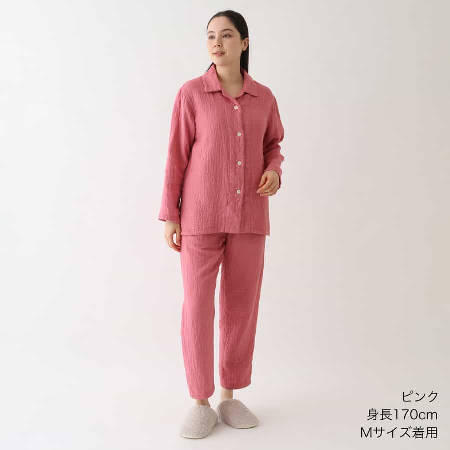 【2025年新色追加】マシュマロワッフルガーゼライトベーシックレディスパジャマ