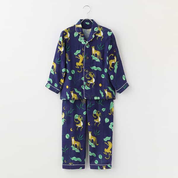 マシュマロガーゼ チーターキッズパジャマ 130cm