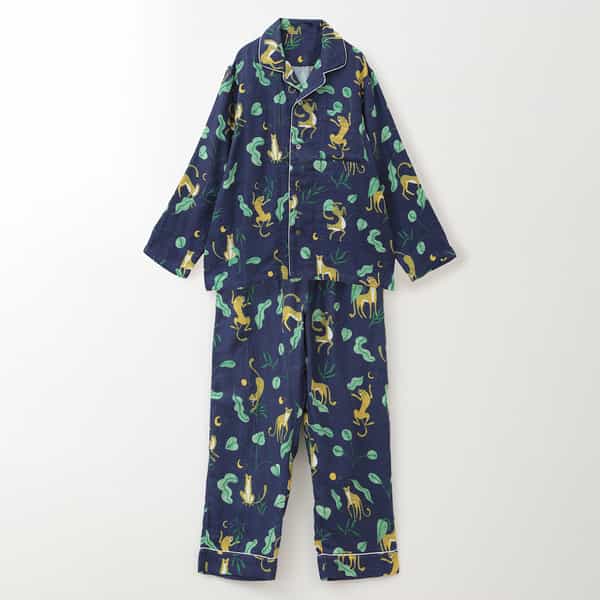 マシュマロガーゼ チーターメンズパジャマ