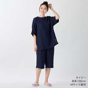 クレープガーゼシンプルルームウェア ユニセックス