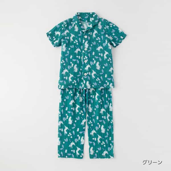 UCHINO relax クレープガーゼ アニマルメンズパジャマ 