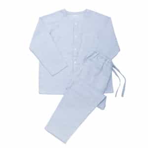 【再値下げ】マシュマロガーゼメンズノーカラーパジャマ