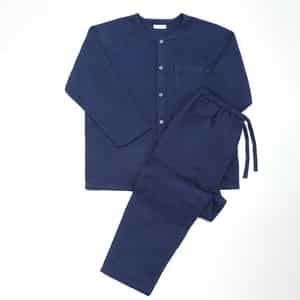 【再値下げ】マシュマロガーゼメンズノーカラーパジャマ