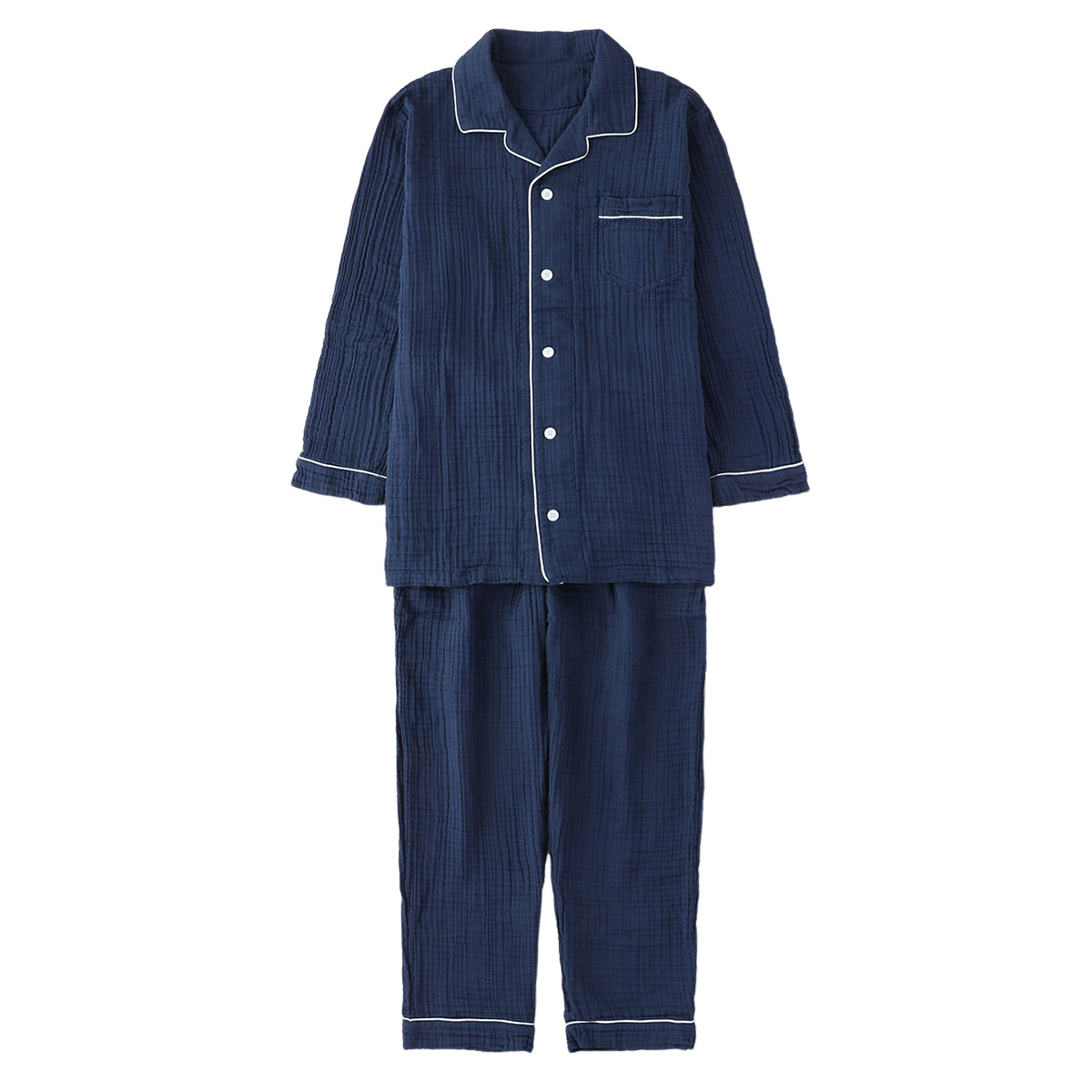 UCHINOパジャマ『M』メンズ上下セットダークグレー