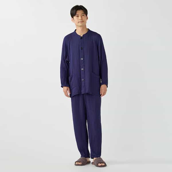 クレープガーゼメンズケアルームウェア