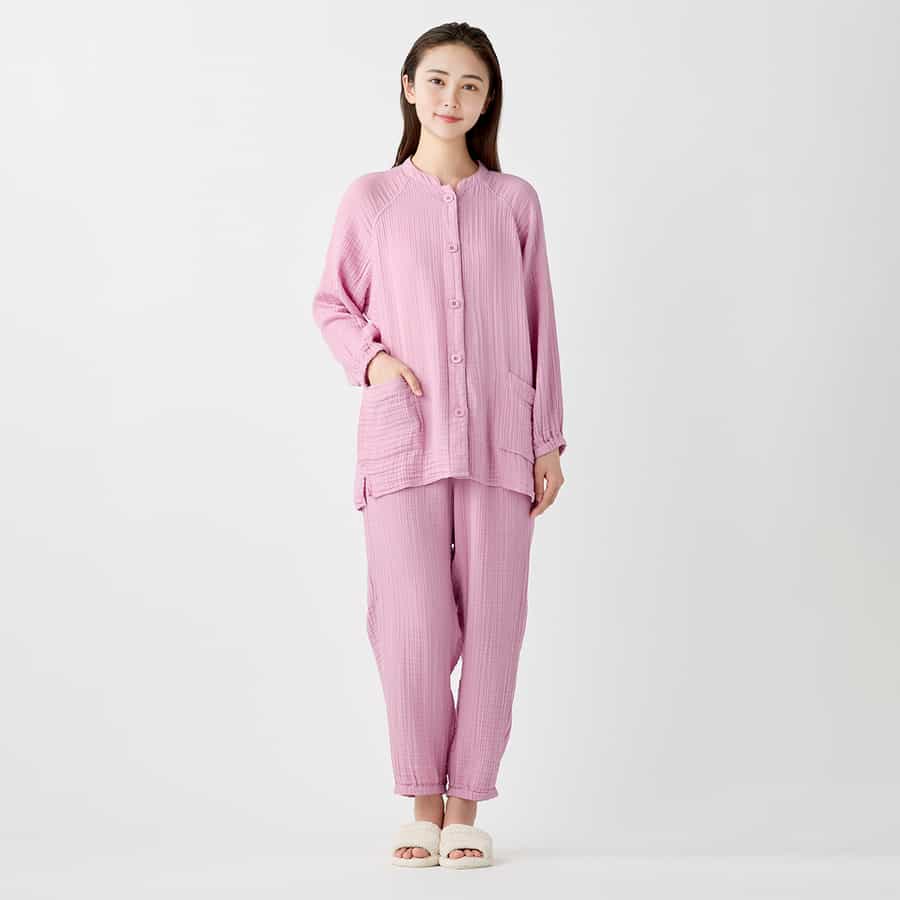 クレープガーゼレディスケアルームウェア