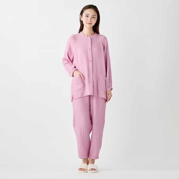 クレープガーゼレディスケアルームウェア