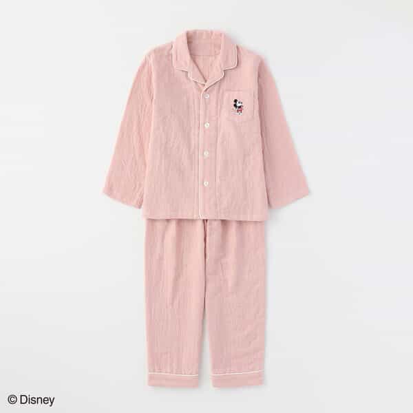 マシュマロガーゼ キッズミッキーパジャマ