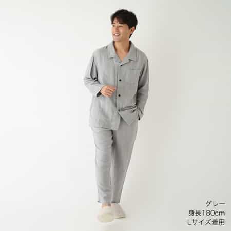 【2026年春夏新色追加】マシュマロガーゼベーシックメンズパジャマ