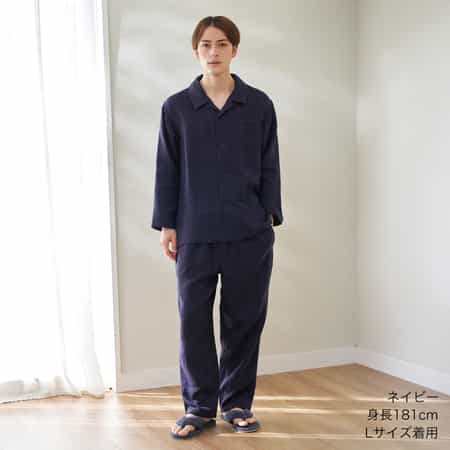 【2026年春夏新色追加】マシュマロガーゼベーシックメンズパジャマ