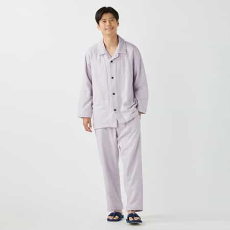 マシュマロガーゼ＆パイルメンズパジャマ