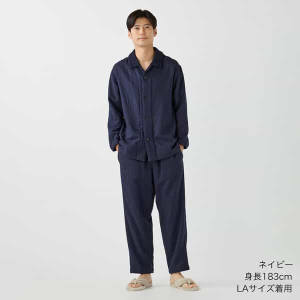 マシュマロガーゼ＆パイルメンズパジャマ