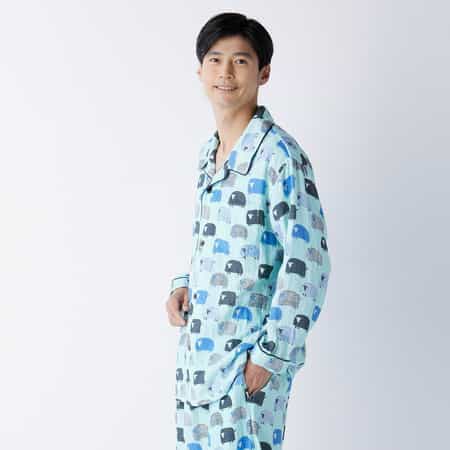 マシュマロ様☆ 値下げ】マシュマロガーゼアニマルプリントパジャマ（RPZ28183