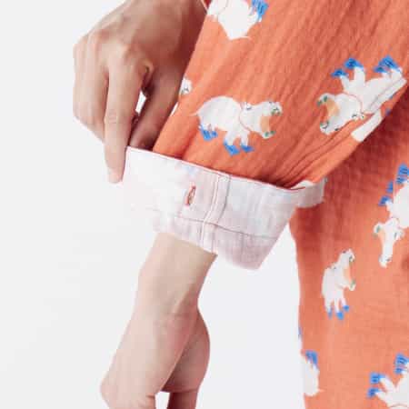 マシュマロ様☆ 値下げ】マシュマロガーゼアニマルプリントパジャマ（RPZ28183